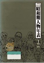 昭和期人物年表 1（1987.10 PDF版）