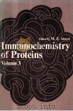 IMMUNOCHEMISTRY OF PROTEINS VOLUME 3（1979 PDF版）