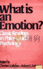 WHAT IS AN EMOTION? 1984 PDF电子版封面 0195033043