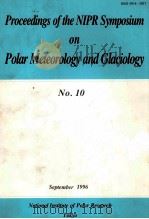 POLAR METEOROLOGY AND GLACIOLOGY NO.10 1996 PDF电子版封面