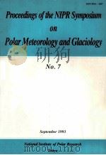 POLAR METEOROLOGY AND GLACIOLOGY NO.7（1993 PDF版）