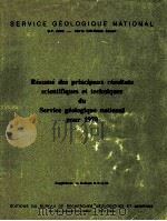 RESUME DES PRINCIPAUX RESULTATS SCIENTIFIQUES ET TECHNIQUES DU SERVICE GEOLOGIQUE NATIONAL POUR 1978 PDF电子版封面
