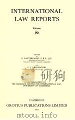 INTERNATIONAL LAW REPORTS VOLUME 90（1992 PDF版）