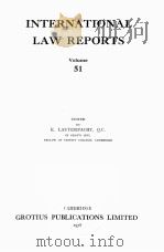 INTERNATIONAL LAW REPORTS VOLUME 51（1978 PDF版）