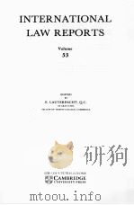 INTERNATIONAL LAW REPORTS VOLUME 53（1979 PDF版）