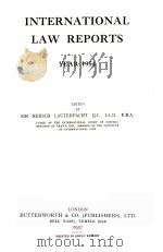 INTERNATIONAL LAW REPORTS YEAR 1954（1957 PDF版）