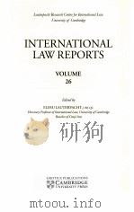 INTERNATIONAL LAW REPORTS VOLUME 26（1963 PDF版）