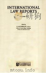 INTERNATIONAL LAW REPORTS VOLUME 31（1966 PDF版）