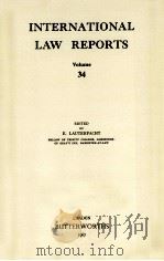 INTERNATIONAL LAW REPORTS VOLUME 34（1967 PDF版）