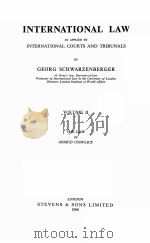 INTERNATIONAL LAW AS APPLIED BY INTERNATIONAL COURTS AND TRIBUNALS VOLUME II（1968 PDF版）