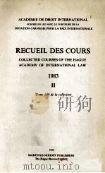 RECUEIL DES COURS 1983 II（1984 PDF版）