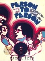 PERSON TO PERSON 1975 PDF电子版封面