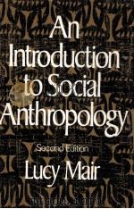 An introduction to social anthropology（1972 PDF版）