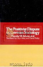 The Positivist dispute in German sociology  1st Harper Torchbook ed.（1976 PDF版）