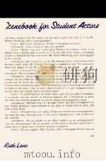 Scenebook for student actors（1973 PDF版）