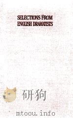 Selections from English Dramatists（1918 PDF版）