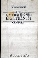 The restoration and eighteenth century:volume 3 1989 PDF电子版封面 Ian McGowan