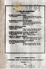Planning and administration : articles and papers（1961 PDF版）