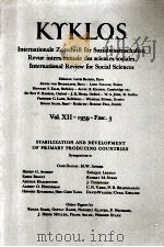 KRKLOS : stabilization and development of primary producing countries 1959 PDF电子版封面 Louis Baudin