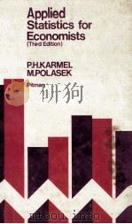 Applied statistics for economists  3rd ed.（1970 PDF版）