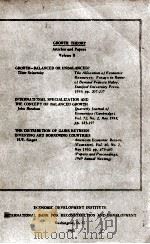 Growth theory : articles and paper（1961 PDF版）