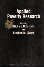 Applied poverty research（1984 PDF版）