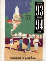 University of North Texas Bulletin: 1993-1994 graduate catalog（1993 PDF版）