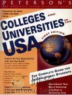 Cplleges and universities in the USA : the complete guide for international students（1997 PDF版）