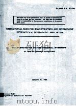International Bank For Reconstruction And Development International Development Associatio（1962 PDF版）