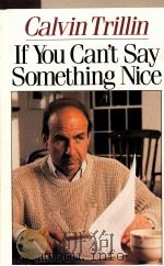 IF YOU CAN'T SAY SOMETHING NICE 1987 PDF电子版封面 0899195318