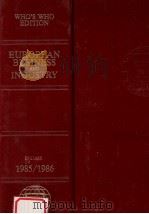 Who's who edition:European business and industry 1985-1986（1985 PDF版）