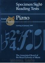 Piano:Specimen Sight-Reading Tests (Starting in January 1995) PDF电子版封面