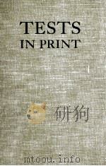 Tests in print : a comprehensive bibliography of tests for use in education psychology and industry（1961 PDF版）