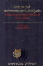Statistical inference and analysis:selected correspondence of r.a.fisher（1990 PDF版）