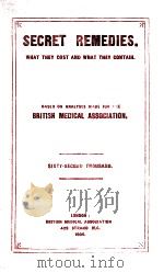 Secret Remedies.:What They Cost and What They Contain.（1909 PDF版）
