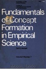 Fundamentals of concept formation in empirical science 1952 PDF电子版封面 Carl G. Hempel