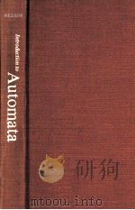 Introduction to automata 1967 PDF电子版封面 R. J. Nelson