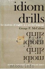idion drills for students of English as a second language（1934 PDF版）