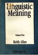 Linguistic Meaning Volume 2（1986 PDF版）