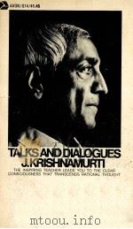 TALKS AND DIALOGUES J.KRISHNAMURTI 1968 PDF电子版封面