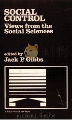 SOCIAL CONTROL VIEW FROM THE SOCIAL SCIENCES（1982 PDF版）