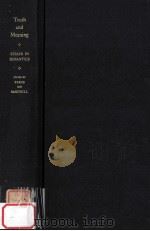 TRUTH AND MEANING:ESSAYS IN SEMANTICS（1976 PDF版）