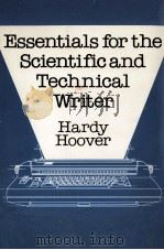 ESSENTIALS FOR THE SCIENTIFIC AND TECHNICAL WRITER（1970 PDF版）