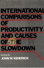 INTERNATIONAL COMPARISONS OF PRODUCTIVETY AND CAUSES OF THE SLOWDOWN（1984 PDF版）