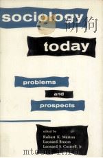 SOCIOLOGY TODAY PROBLEMS AND PROSPECTS（1959 PDF版）
