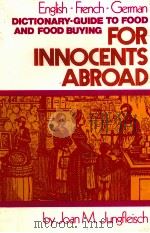 FOR INNOCENTS ABROAD 1971 PDF电子版封面