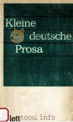 Kleine deutsche Prosa 1979 PDF电子版封面 Franz Eppert