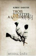 trois sucettes a la menthe（1972 PDF版）