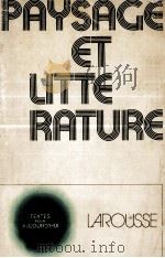 paysage et litterature（1975 PDF版）