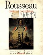 Rousseau oeuvres completes  3（1971 PDF版）